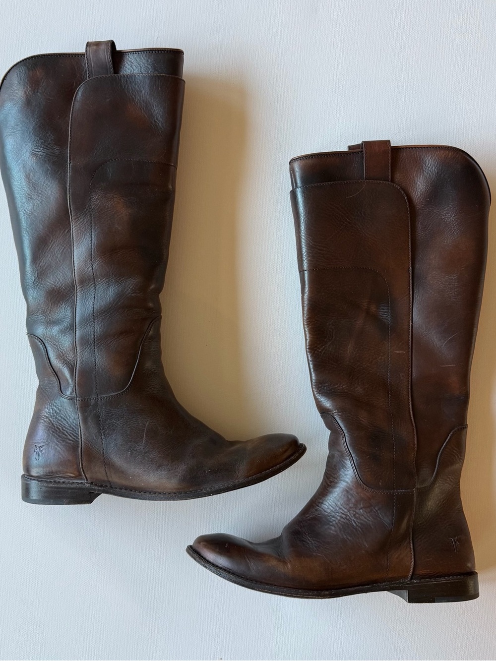 Frye Women's Knee Leather Riding Boots - Dark Brown